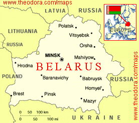 Ryssland.net - Vitrysk geografi - Vitryssland karta, Städer i Vitryssland